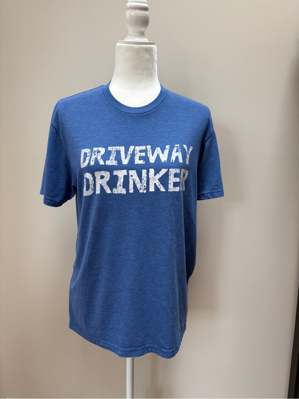 Next Level Apparel Blue 'Driveway Drinker' Graphic Tee